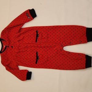 Carter's 12M red fleece onsie
